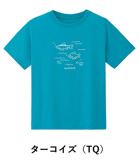 コットンT Kid's さかな 100-130（キッズ）モンベル mont-bell 2104878