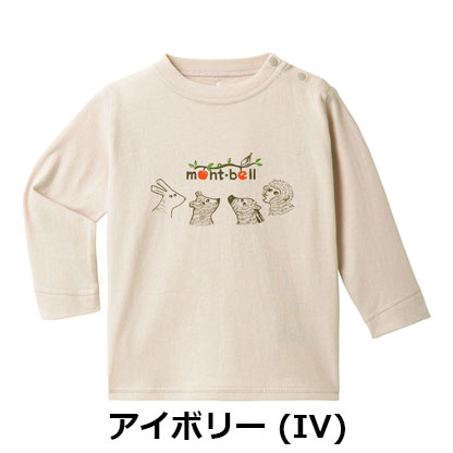 モンベル mont-bell （ベビー）コットン ロングスリーブT Baby's 森の動物 80-90　2104775