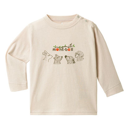 モンベル mont-bell （ベビー）コットン ロングスリーブT Baby's 森の動物 80-90　2104775