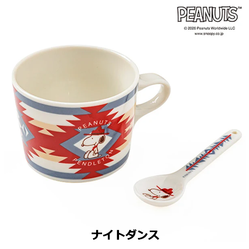 PEANUTS セラミックマグ スプーンセット PENDLETONペンドルトン