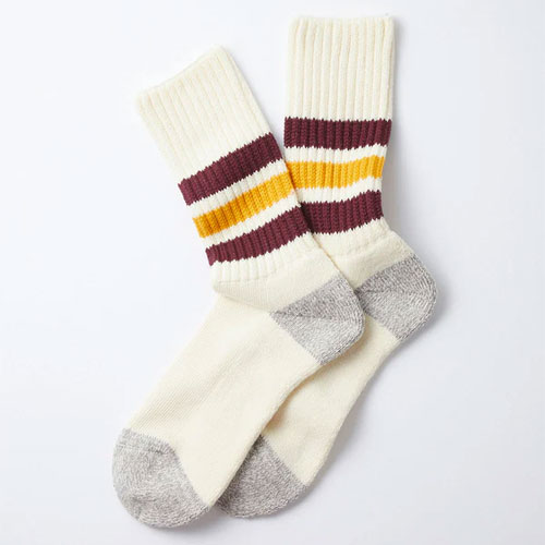 ロトト ROTOTO COARSE RIBBED OLDSCHOOL CREW SOCKS　R1255