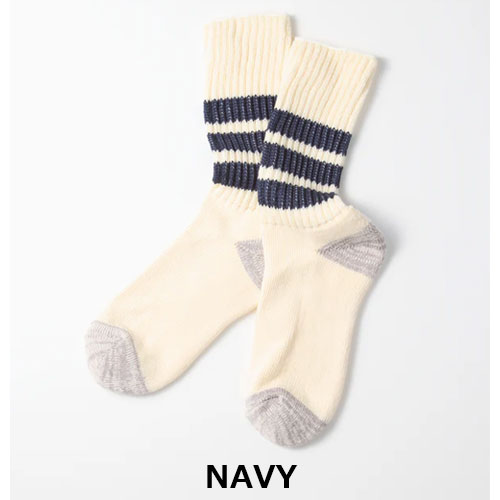 ロトト ROTOTO COARSE RIBBED OLDSCHOOL CREW SOCKS　R1255