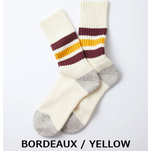 ロトト ROTOTO COARSE RIBBED OLDSCHOOL CREW SOCKS　R1255