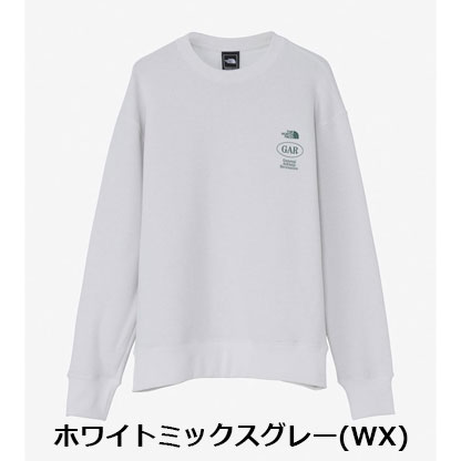 ザ・ノース・フェイス THE NORTH FACE  GARスウェットクルー（ユニセックス）NT12666