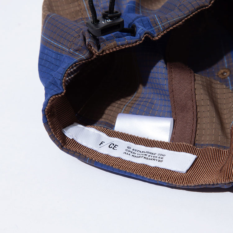 F/CE. エフシーイー DOTAIR CHECK 8 PANEL CAP / ドットエア チェック