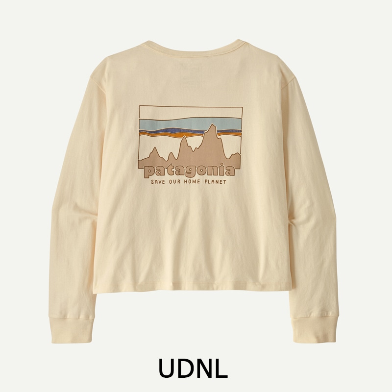 パタゴニア Patagonia ウィメンズ・ロングスリーブ・'73 スカイライン・イージーカット・オーガニック・Tシャツ　37833