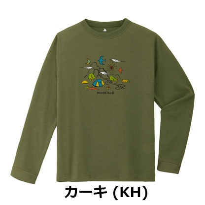 モンベル mont-bell （キッズ）WIC.ロングスリーブT Kid's キャンプ
