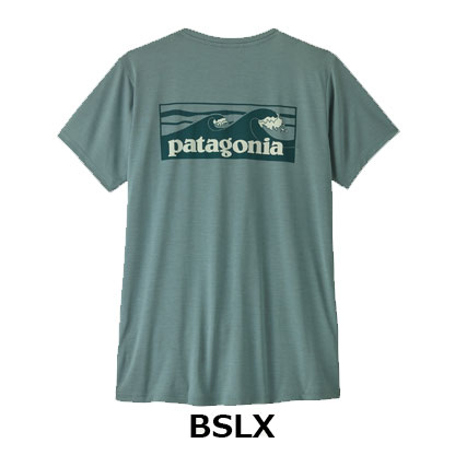 パタゴニア Patagonia ウィメンズ・キャプリーン・クール・デイリー・シャツ（ボードショーツ・ロゴ）45489