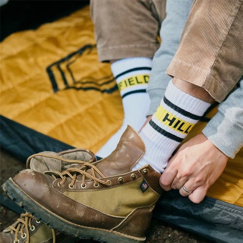 WARM LONG SOCKS ロゴソックス HILLS FIELD ヒルズフィールド 