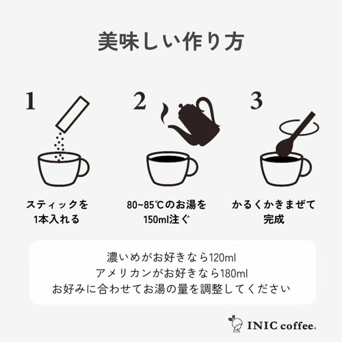 INIC coffee　イニックコーヒー ハニーナッツコーヒー 2カップス　IN-312