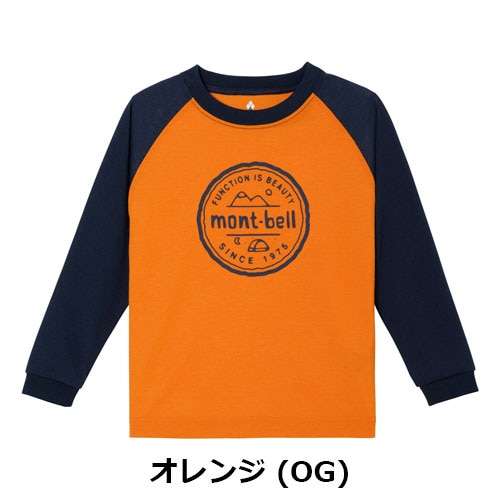 WIC.ラグラン ロングスリーブT Kid's 山とテント 100-130(キッズ)モンベル mont-bell 1114915