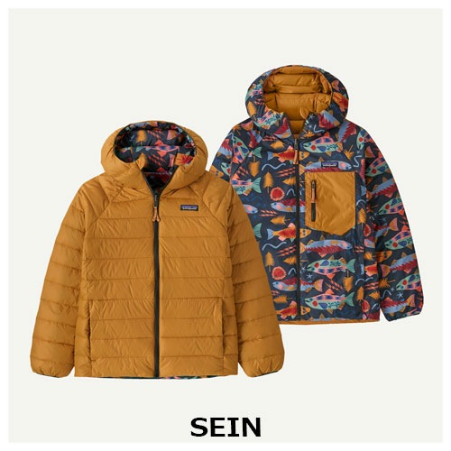 パタゴニア Patagonia キッズ・リバーシブル・ダウン・セーター・フーディ 68640