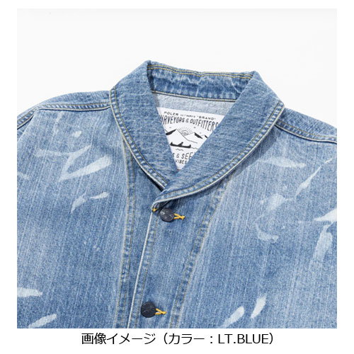ポーラー POLeR　SHAWL COLLAR DENIM JACKET　253MCV0026