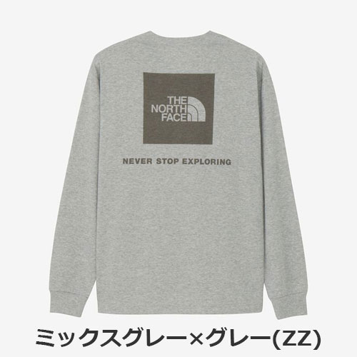 ザ・ノース・フェイス THE NORTH FACE　ロングスリーブバックスクエアロゴティー（メンズ）NT32442