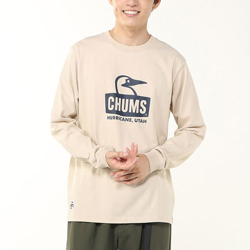 チャムス CHUMS ブービーフェイスブラッシュドロングスリーブTシャツ CH01-2667