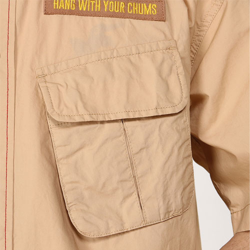 チャムス CHUMS レイトンオーバーサイズドショートスリーブシャツ