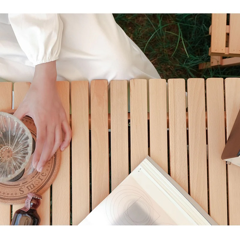 スモアS'more【 Woodi Roll Table L】ウッディロールテーブル L SMORSRT001A120BEG