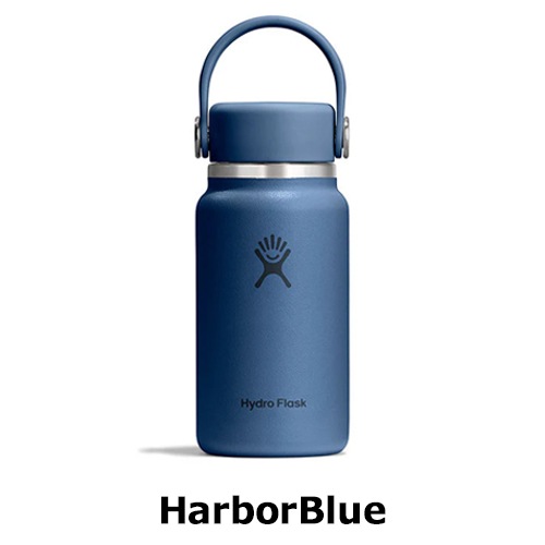 レア【Hydro Flask】Glimmer Blue Mini 限定色　海外 HydroFlask マイクロハイドロ リムーバブルストラップ 200ml 8902010