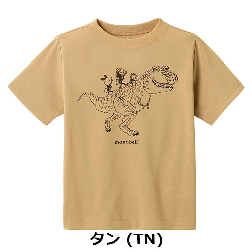 モンベル mont-bell （キッズ）WIC.T Kid's 恐竜と動物たち 100-120　1114585