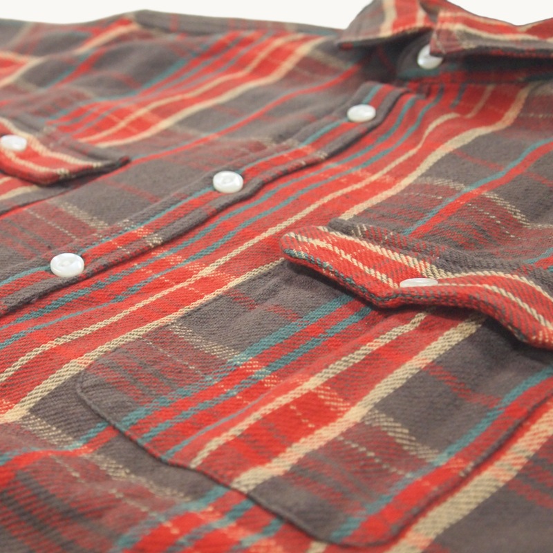 リトルライズ LITTLE RISE コットンチェックシャツ　LR-0031