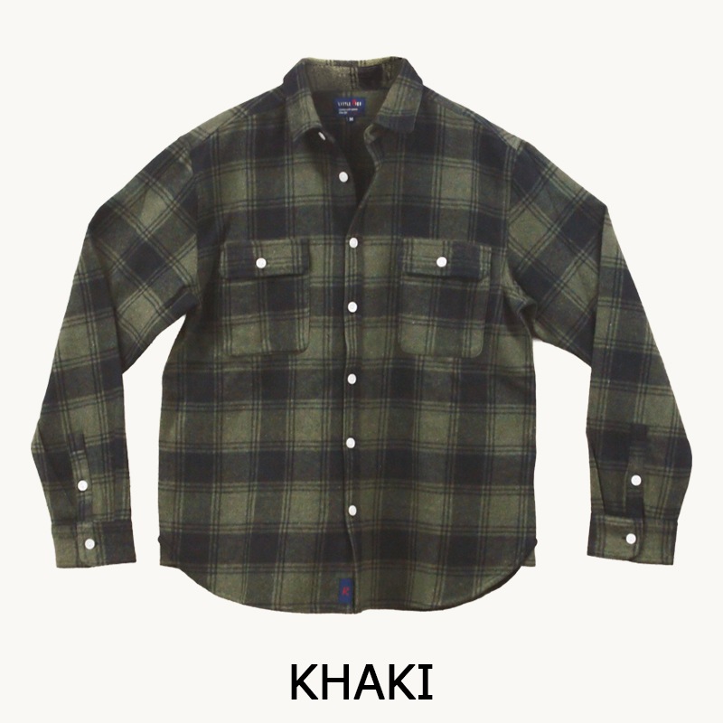 リトルライズ LITTLE RISE コットンチェックシャツ　LR-0031
