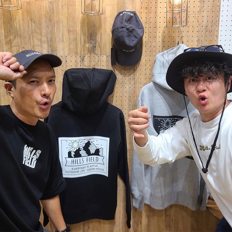 HILLS FIELD ヒルズフィールド　グリーンハウス別注フーディ　HF-HDI-GH