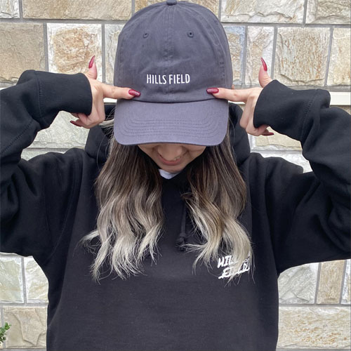 HILLS FIELD ヒルズフィールド グリーンハウス別注ベースボールキャップ・チャコール HF-CAP-GH
