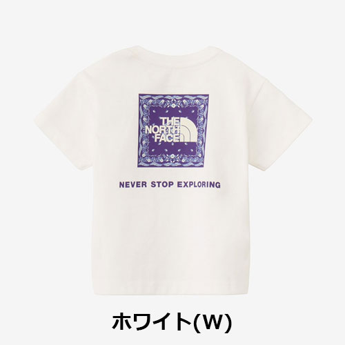 ザ・ノース・フェイス THE NORTH FACE　ショートスリーブバンダナスクエアロゴティー（ベビー） B S/S Bandana Square Logo Tee NTB32546