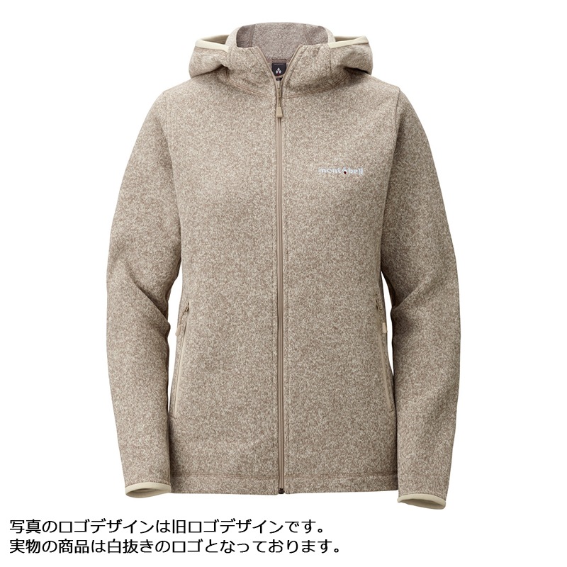 mont-bell モンベル　クリマプラス ニットパーカ　グレー　Lサイズ モンベル mont-bell クリマプラス ニットパーカ Women's 1106590
