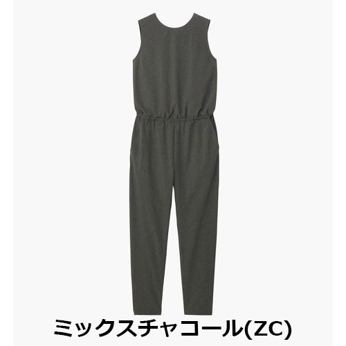 【30％OFF】 ノースフェイス、グレー ノースリーブオールインワン サロペット・オーバーオール・オールインワン