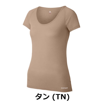 ジオライン L.W.UネックTシャツ Women's（レディース） 1107739　モンベル mont-bell