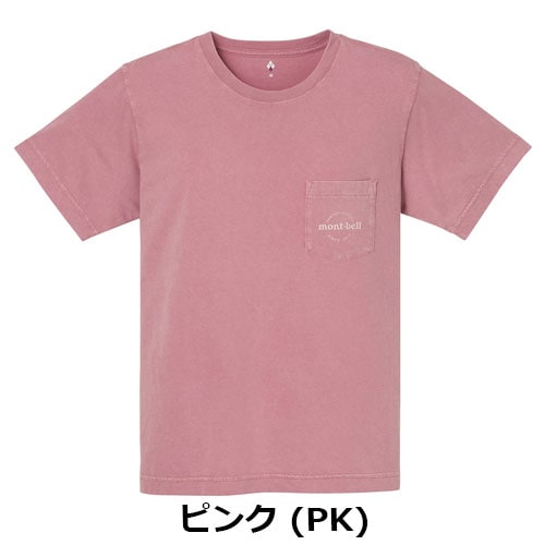 ヴェトモン カットアウトロゴプリントTシャツ ピンク モンベル mont-bell ウォッシュアウト コットンT Women's