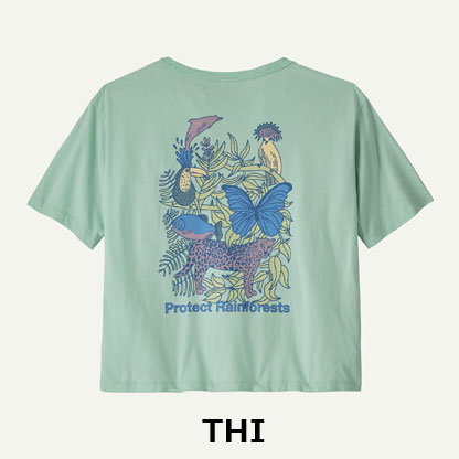 ウィメンズ・プロテクト・レインフォレスツ・イージーカット・Tシャツ　パタゴニア Patagonia