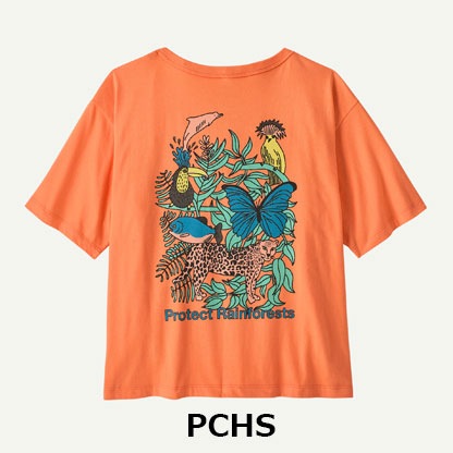 ウィメンズ・プロテクト・レインフォレスツ・イージーカット・Tシャツ　パタゴニア Patagonia