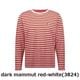 dark mammut red-white(3824) x S（JAPAN M）