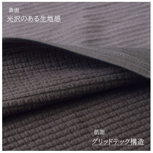 ビーブイディー B.V.D　瞬暖GRID-TEC+クルーネック（レディース）BAKU39EC