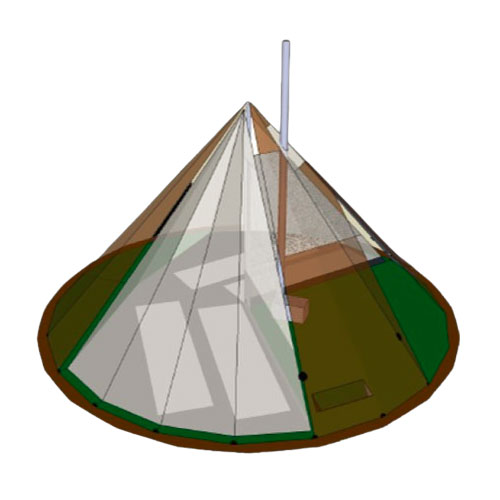 NORTENT Lavvo6 テント 未使用品 NORTENT ノルテント Lavvo6 テント 薪