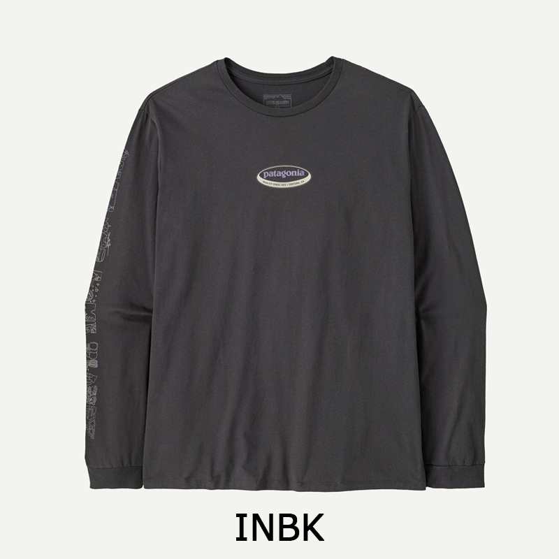 パタゴニア Patagonia メンズ・ロングスリーブ・ロング・ウェイ・ラウンド・オーガニック・Tシャツ 37821
