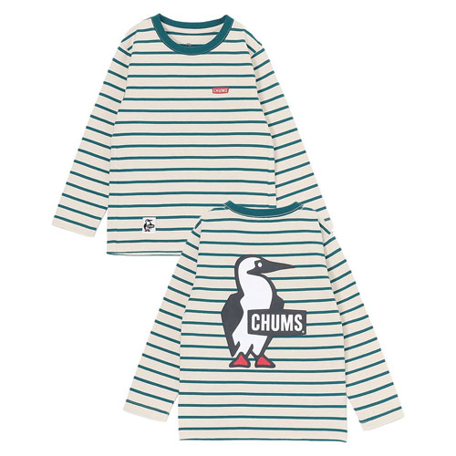 チャムス CHUMS キッズブービーロゴロングスリーブTシャツ(キッズ) CH21-1306