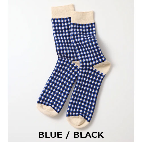 ロトト ROTOTO ギンガムチェック ソックス　R1506