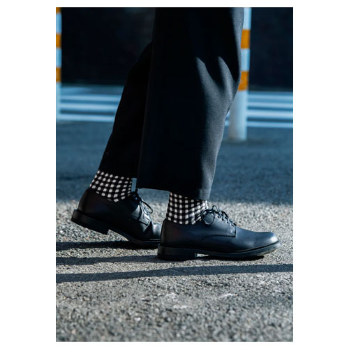 ロトト ROTOTO ギンガムチェック ソックス　R1506