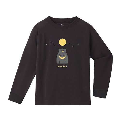 モンベル mont-bell （キッズ）WIC.ロングスリーブT Kid's ツキノワグマ 100-130　1114907