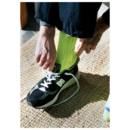 ロトト ROTOTO チャンキーリブ クルーソックス　R1523