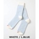 WHITE / L.BLUE x S(23-25cm)