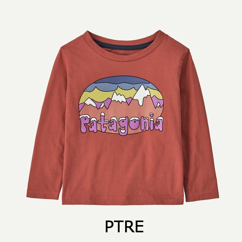 パタゴニア Patagonia ベビー・ロングスリーブ・フィッツロイ・フラーリーズ・Tシャツ　60357