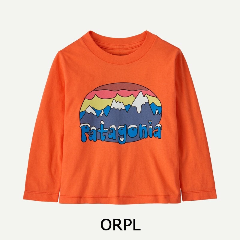 パタゴニア Patagonia ベビー・ロングスリーブ・フィッツロイ・フラーリーズ・Tシャツ　60357