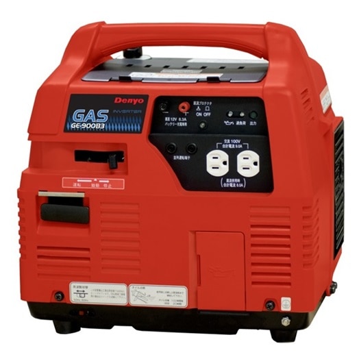0.9kVA100Vインバーターカセットガス発電機