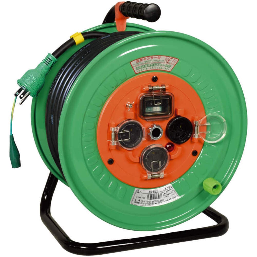 100V50m電工ドラム(漏電ブレーカー付)