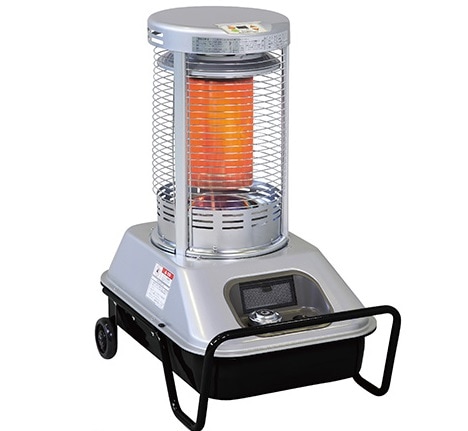 サンストーブ移動車輪付灯油100V