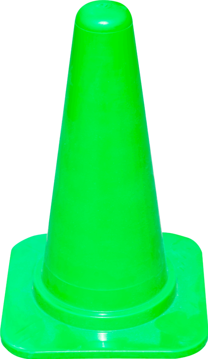 ミニ カラーコーン（ウエイト無し）× 10個セット